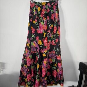 Vintage 1970s Psychedelic Flower Power Purple Hippie Bell Bottom Pants Palooza